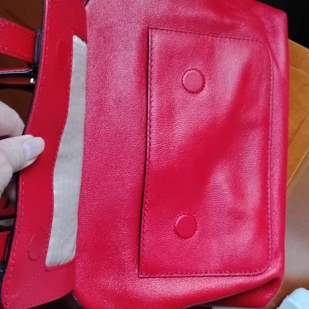 Kate Spade Red Leather Satchel - Picture 13 of 13